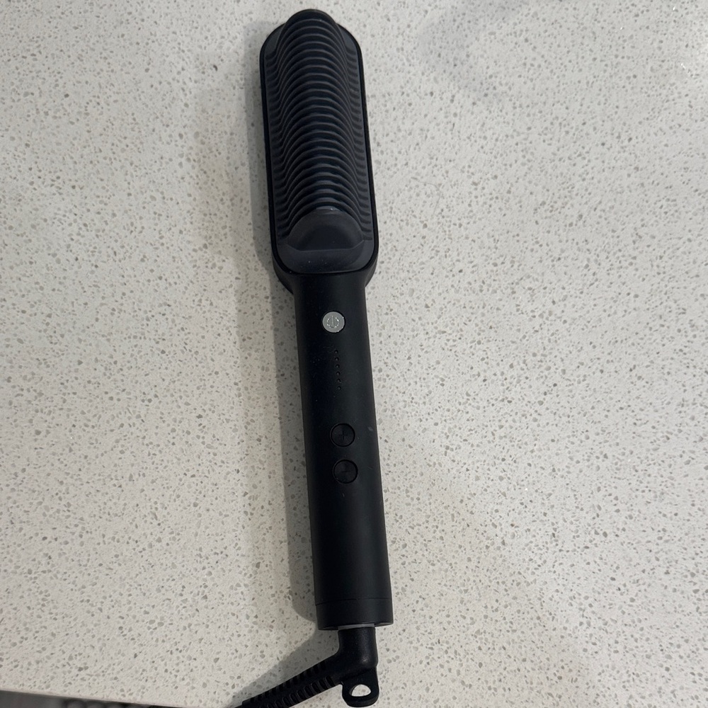 Sleek Black Hair Straightening Brush